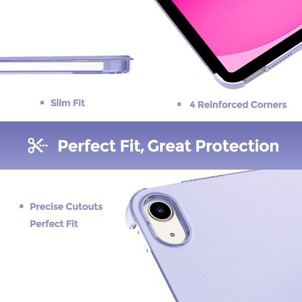 Чохол ProCase для iPad (A16) 11,10 покоління, 10,9 дюймів, світло-фіолетовий 368-6 фото