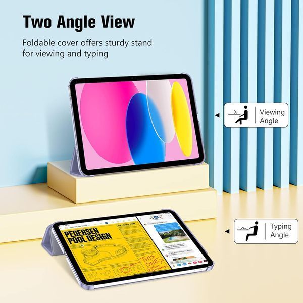 Чохол ProCase для iPad (A16) 11,10 покоління, 10,9 дюймів, світло-фіолетовий 368-6 фото