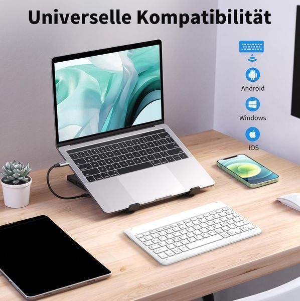 Клавиатура Bluetooth EasyAcc для iPad Air, Pro, iPhone, Samsung 380 фото