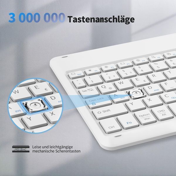 Клавиатура Bluetooth EasyAcc для iPad Air, Pro, iPhone, Samsung 380 фото