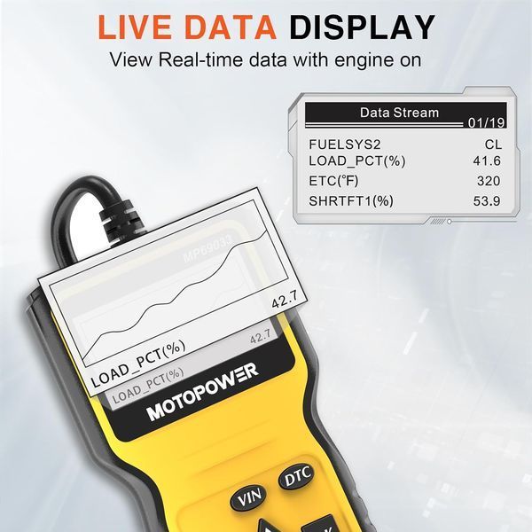 Автомобильный сканер OBD2 MOTOPOWER MP69033 324 фото