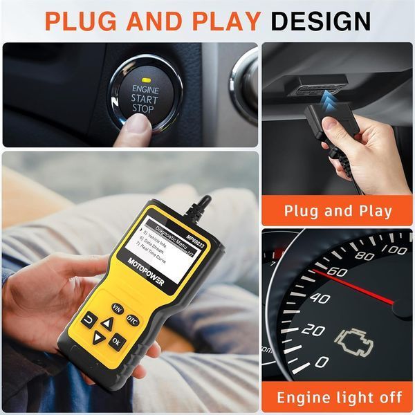Автомобильный сканер OBD2 MOTOPOWER MP69033 324 фото