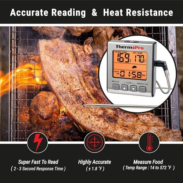 Цифровий термометр для м'яса ThermoPro TP16S 342 фото