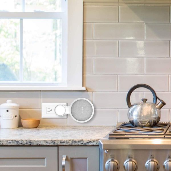 Настінне кріплення для Google Home Mini або Google Nest Mini 2 покоління, 2 шт 608-1 фото