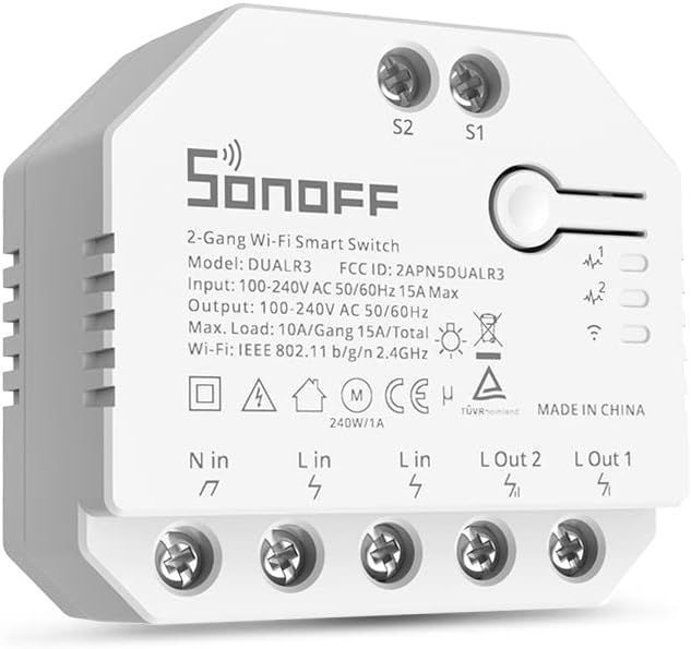 Розумний перемикач Sonoff Dual R3 WiFi  566-О фото