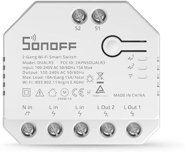 Розумний перемикач Sonoff Dual R3 WiFi  566-О фото