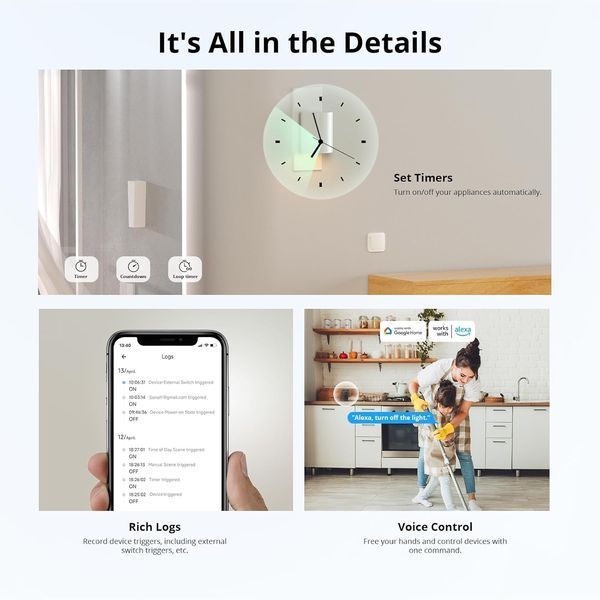 Умный Wi-Fi выключатель Sonoff MINI R4M Matter 567-О фото