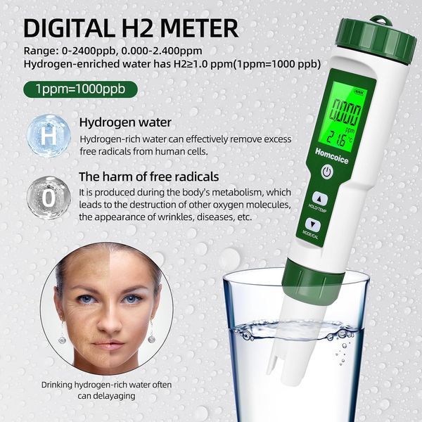 Тестер води Homcoice pH-метр 4 в 1 351 фото