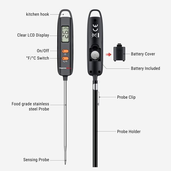 Цифровий термометр для м'яса ThermoPro TP516 355 фото