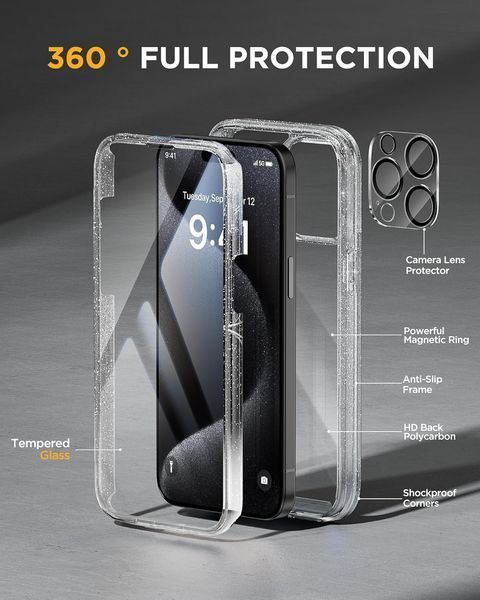 Чохол для Miracase Glass для iPhone 15 Pro Max 159 фото